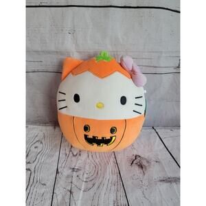 Squishmallows Hello Kitty Halloween 8in 2024 Pumpkin Plush Doll Sanrio New